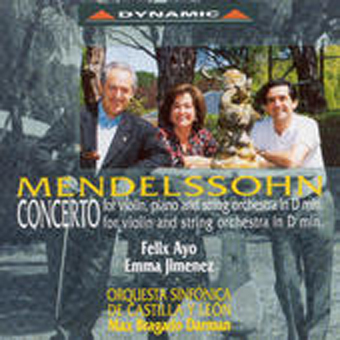 Felix Mendelssohn: Concierto para violín, piano y orquesta de cuerdas en re menor