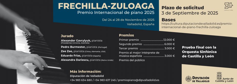Premio Internacional de Piano Frechilla-Zuloaga 2025